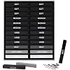 24 Pcs Compressed Charcoal Sticks with Soft, Medium, Hard and White Charcoal, Square Vine Charcoal Stick Kit for Drawing, Sketching and Shading, Art Supplies for Artists Beginners