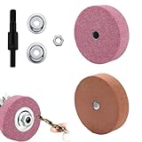 Touret à meuler 75mm, grain 80, couleur verte et rouge, avec tige de conversion, pour meul...