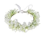 Funsveta Baby Girls Flower Crown Flower Girl Headpiece boho Little Wreaths for Weddings, Family phot