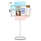 ApoloSign 32 Inch 4K UHD Smart Portable TV on Wheels, Android 16 EDLA Certified, 256GB Storage, Built-in 15000mAh Battery, Voice Remote, Touch Screen TV with Rolling Stand for Home, Office - Gen2