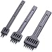 Produktbild 3PCS Professionelle Leder Locher Werkzeug, DIY-Leder-Fertigkeit-Werkzeug Schneiden Stich Runde Schlags Leder Nähset, für Wallet Gürtel, 2/4/6 Tooth