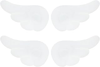 Penta Angel Wings Hair Clips White