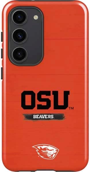 Skinit Pro Phone Case Compatible with Galaxy S23 - Officially Licensed Oregon State University Texture Design