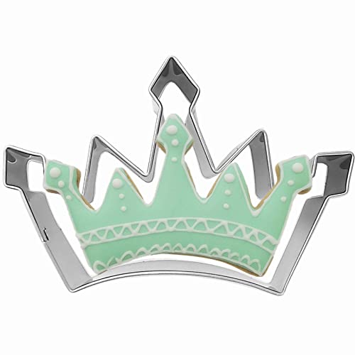 Comais Large Royal Princess Crown Shaped Cookie Cutter Stainless Steel M5