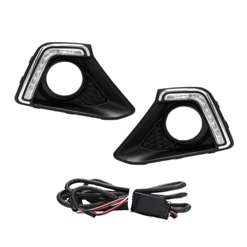 Feux anti-brouillard Hyundai I10 Grand 2014-2016 avec feux diurnes DRL Led et lunette