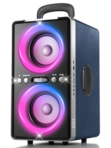 YIER Bluetooth Speaker, 240W Peak Loud Party Speaker with Bi