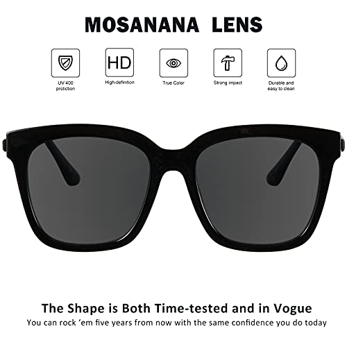mosanana Oversized Sunglasses for Women Trendy Square Style Model-DIVA4