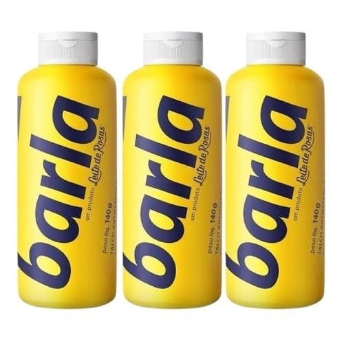 Leite de Rosas Barla Kit com 3 Pó para Pés