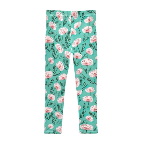 Girls' Leggings Flowers Floral Pink Kids Yoga Tights Pants 1 Pack 208499172