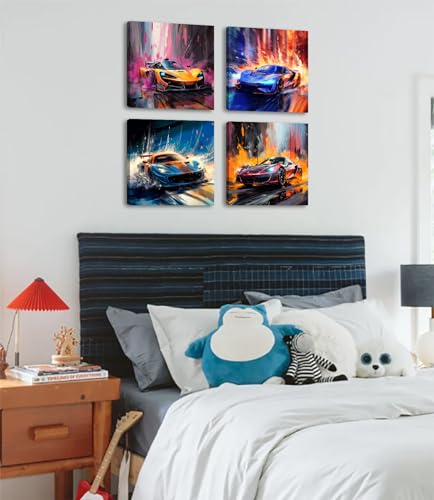 Djsylife YC-OT-TYC-02 Car Posters Men Room Decor Canvas Printed Supercar Car Wall Art Racing Pictures Teen Boys Room Decor Modern Artwork thumb #1