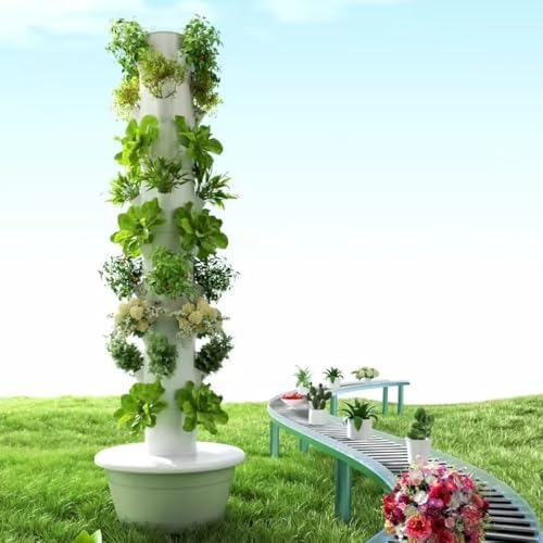 Vertical Hydroponic Grow Tower Aeroponic Tower for Fruits and Veg...