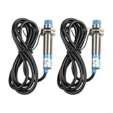 Induktiver Näherungssensor für M12-Gewinde, 4 mm Erfassungsabstand, NPN normalerweise geschlossener Ausgang, DC 6-36 V, kompatibel mit LJ12A3-4-Z/AX-Modell, 2 Stück