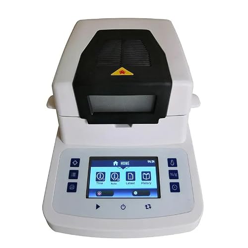 LNHHG Electronic Halogen Moisture Tester Meter Tobacco Moisture Analyzer With Touch Screen 110g Capacity For Food Etc