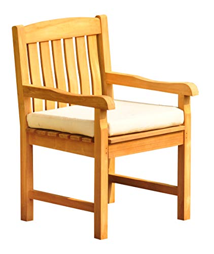 13-Pc Outdoor Teak Dining Set: 117" Oval Extension Table & 12 Devon Arm Chairs #TOP2