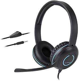 Cyber Acoustics 3.5mm Stereo Headset with Headphones and Noise Cancelling Microphone for PCs