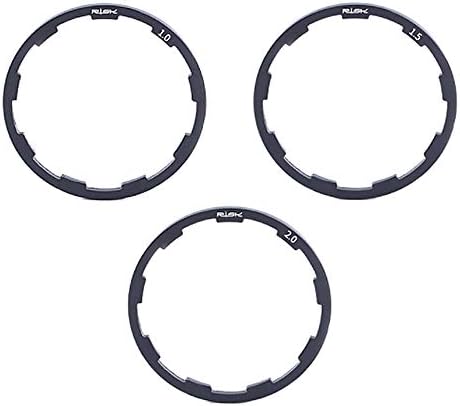 NA 3 Pcs Bicycle Freewheel Washer Cassette Lightweight Aluminium Alloy Bracket Axle Hub Spacer for Bicycle Road Bike Mountain Bike