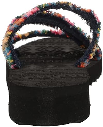 MUK LUKS Women's Wave Riptide Sandals, Multi Stripe, 8 | Image 2
