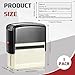 Sinload Notary Acknowledgement Self Inking Stamp for Public, Sworn and Subscribed - Any State Crisp Impression, 1.46 x 2.95 Inches
