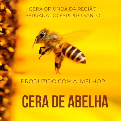 Vela De Cera De Abelha 100% Pura, Maciça, 195 Gramas, Aroma Natural de Mel, Votiva, 14,5 Cm De Altur