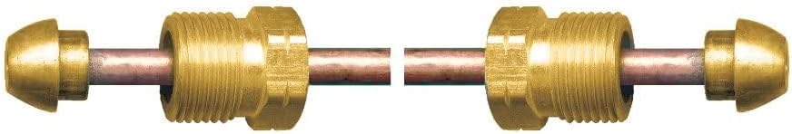 Gas-FLO CP-2012 Pigtail, 1/4 in Nominal, Short Nose POL End Style, 12 in L, Copper, Import