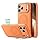 ESR Coque en Silicone pour iPhone 17 Pro, Protection Commande de la Caméra, Compatible avec MagSafe, Protection Antichute de Qualité Militaire, Support Stash, Série Cloud,Orange