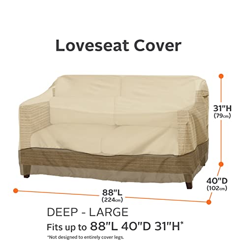 Image of Classic Accessories 55-414-041501-00 Veranda Patio Deep Seat Sofa Cover, Large