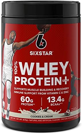 Six Star Elite Series 100% Whey Protein Plus Cookies and Cream 1.8lbs US