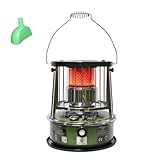 9000 BTU estufas de parafina Tanque de 4,6L estufa parafina Calefacción de emergencia sin electricidad Calentador para camping, garaje, hogar y emergencias.,militarygreen-Singleitem