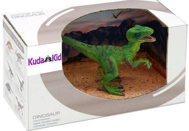 Dinosaur World Toy, One of the Best Dinosaur Toys for Toddlers Just the Perfect Dinosaur Toy for a Complete Dinosaurs Toy Adventure Realistic Velociraptor Figure in a Natural Habitat Display Box