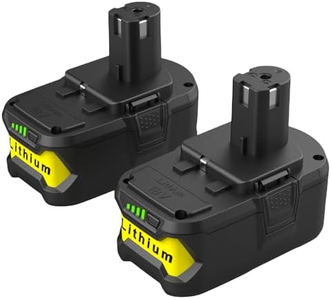 2-Pack 5500mAh 18V Battery For Ryobi ONE+ Tools - Replacement For P102, P103, P104, P105, P107, P108, P109 - View #6