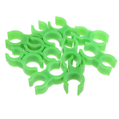 Mikikit 10pcs Fire Extinguisher Holder Wall Mount Clip Plastic Bracket for Fire Extinguisher Pipes Secure Fixation Portable Design for Home Safety
