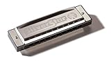 Kunststoff-Schnappbox Hohner Silver Star Mundharmonika, C-Dur.