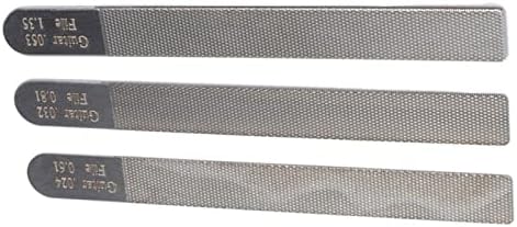 3Pcs Stainless Steel Long Handle Guitar File Tool Luthier Repairing Tool Kit Accessory