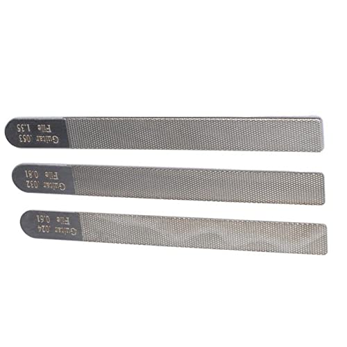 3Pcs Stainless Steel Long Handle Guitar File Tool Luthier Repairing Tool Kit Accessory #TOP3