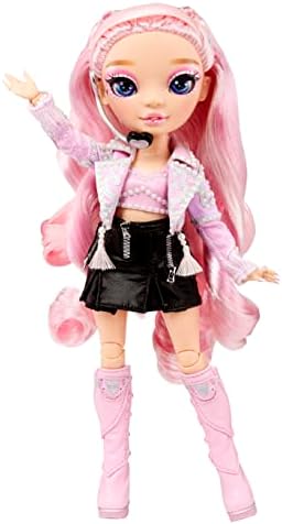 Rainbow High Rainbow Vision Royal Three K-pop Fashion Doll - MINNIE CHOI - Includes 2 Designer Outfits to Mix & Match with Microphone Headset & Band Merch Playset - Great for Kids Ages 6+ Years Old