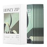 HONEY ZIP [Made In Korea] AGAVE Mositure Fit Mask Daily Solution for Hydrating Facial Treatment, K-Beauty Korean Moisturizing Sheet Face Masks, Anti-Aging, All Natural Ingredient (10 Packs)