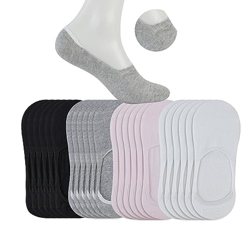 Kit 12 Pares Meia feminina Sapatilha Soquete Invisível,preto/branco/cinza/rosa