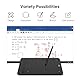 XP-PEN DECO01V2 Grafik-Tablet, Zeichnen, 10 x 6 Zoll, passiver Eingabestift, 8192 Stufen, Neigung und 8 Shortcuts, kompatibel mit Windows/Mac OS/ChromeBook/Android