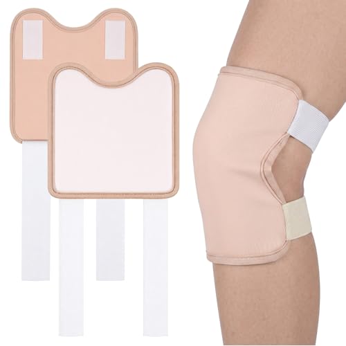 Dplolng 2 Pack Castor Oil Pack Wrap for Knee Adjustable Castor Oil Knee Wrap Reusable Anti-Oils Leak Design for Knees Legs Arms Elbow Joints