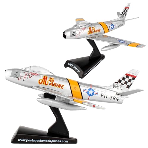 Daron Worldwide Trading Stamp F-86 Sabre Mig Mad Marine Jet