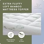 Queen Matelas Topper - Ultra Doucement Viscose Fabriqué à partir de Bamboo Matelas Topper 1200GSM Topper matelassé extra épais avec des poches profondes de 8-21"