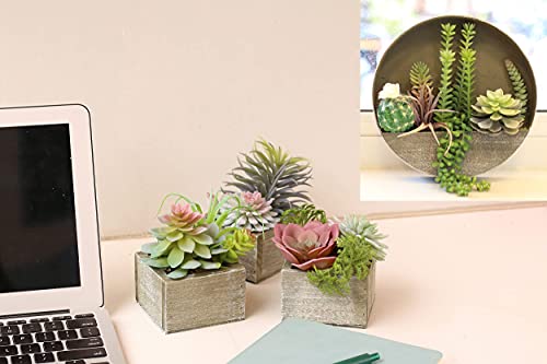 Mingfuxin Artificial Plants For Home Decor Indoor, Wall Hanging Succulents Plants Artificial Decor, Artificial Hanging Plants With Pot #TOP14