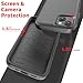 droperprote for iPhone 15 Case with Tempered Glass Screen Protector 3 in 1 Heavy Duty Rugged Shockproof Protective Phone Case for iPhone 15 6.1