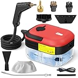 2500W Steam Cleaner for Home & Car, 15s Heat-Up Handheld Steamer for Cleaning, 1.2L Portable High Steam Cleaners, 6-Level Steam Control with 14 pcs Accessories Kit for Car, Floors, Couches, Grout