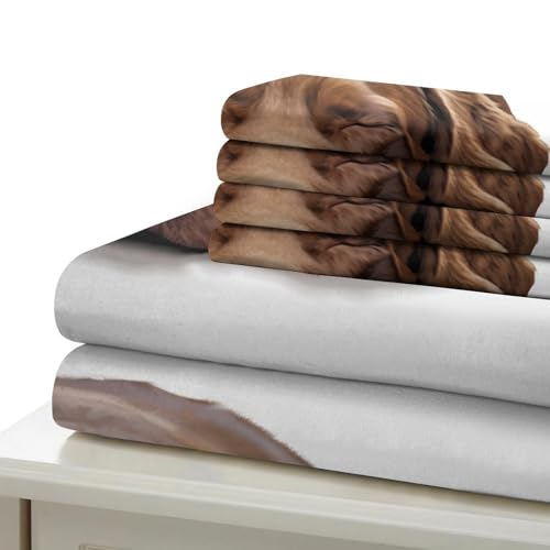 Housse de couette bouledogue king en microfibre ultra douce