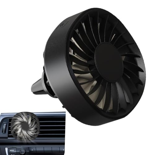 Ventilateur à clip pour grille d'aération de voiture, ventilateur personnel automatique – 3 vitesses de vent réglables, dispositif de refroidissement...