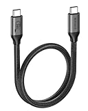Silkland 80Gbps USB4 Cable for Thunderbolt 5 Cable 0.5M, 120Gbps Bandwidth for 16K/Dual 8K, 4K@540Hz, 240W USB C to USB C, Compatible Thunderbolt 4/5, SSD, MacBook Pro, Dock, eGPU - Image 1
