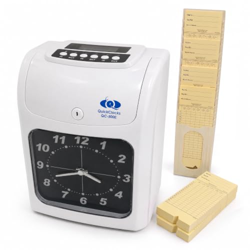 Foto von QuickClocks Stempeluhr Starter Paket Inklusive Karten und Kartenständer