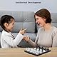 Dunkwckore Schachspiel, Magnetischem Einklappbar Schachbrett Schach, Tragbares und Faltbares Chess Board Set, Magnetisches Reiseschach Mini Schach Hochwertig Klappbare für Kinder, Erwachsene, Reisen