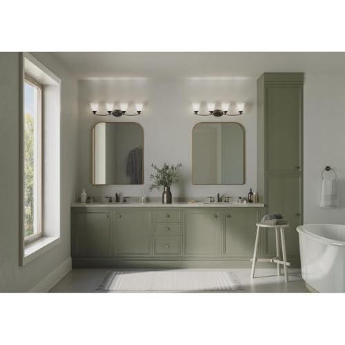 Progress Lighting Trinity 4-Light Bath Vanity Light, Antique Bronze by Progress Lighting - Used condition - Image 2